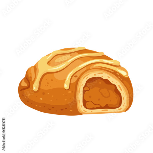 Drizzled Cinnamon Roll