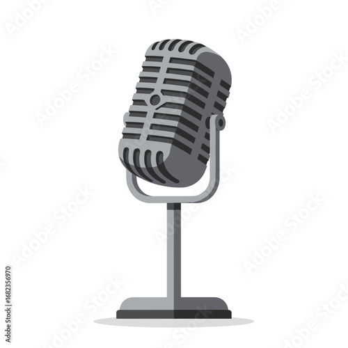 Retro Microphone Illustration