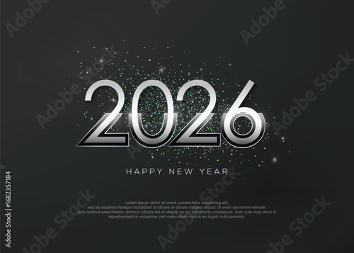 2026 modern background for new year celebration.