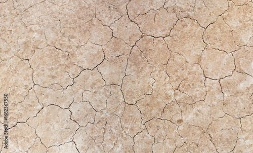 The ground has cracks in the top view for the background