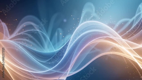 abstract fractal background with waves