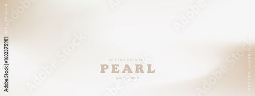 Minimalist pearl and cream gradient web background. Soft neutral pastel texture for elegant website headers or app ui design. Vector illustration.