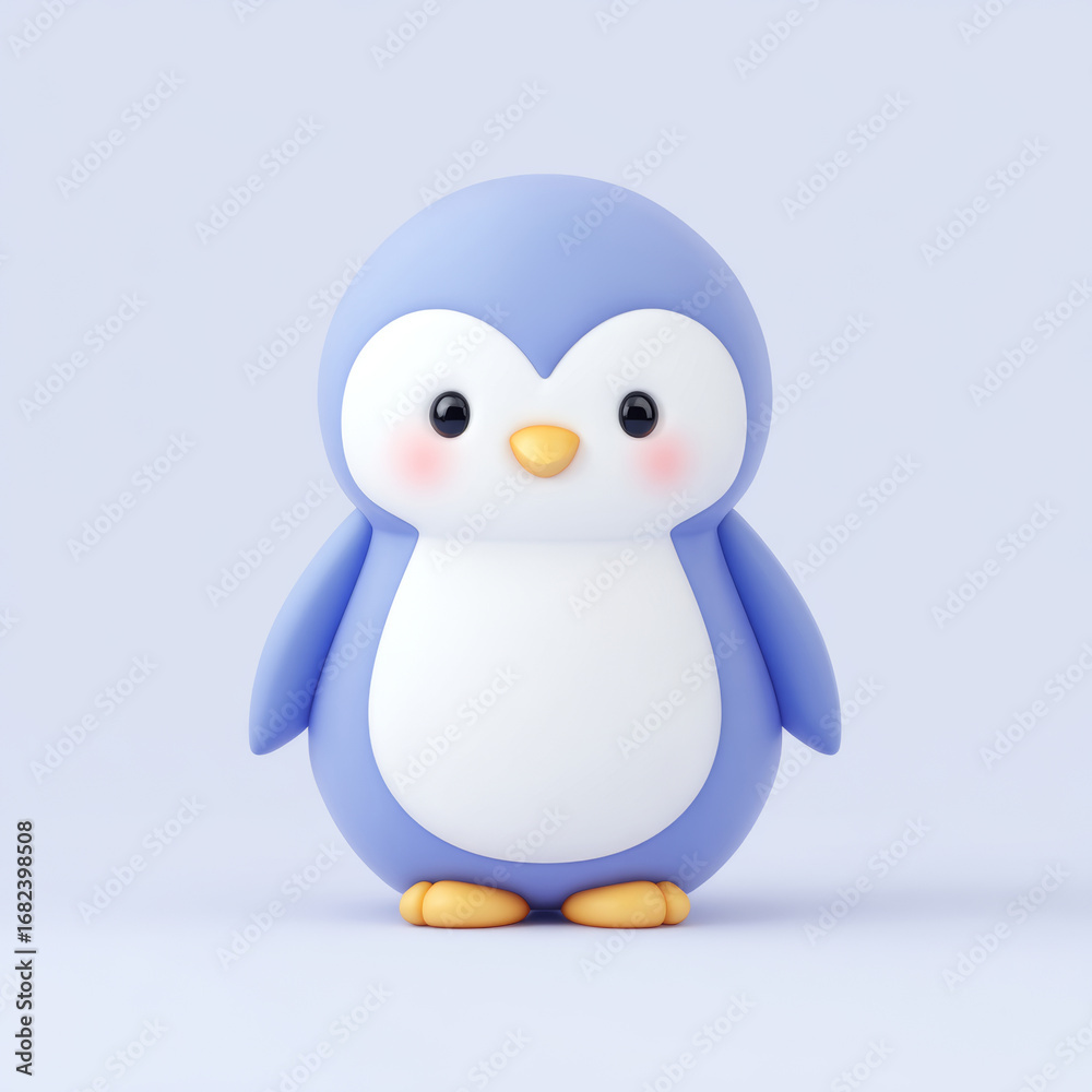 Fototapeta premium Cute cartoon penguin doll