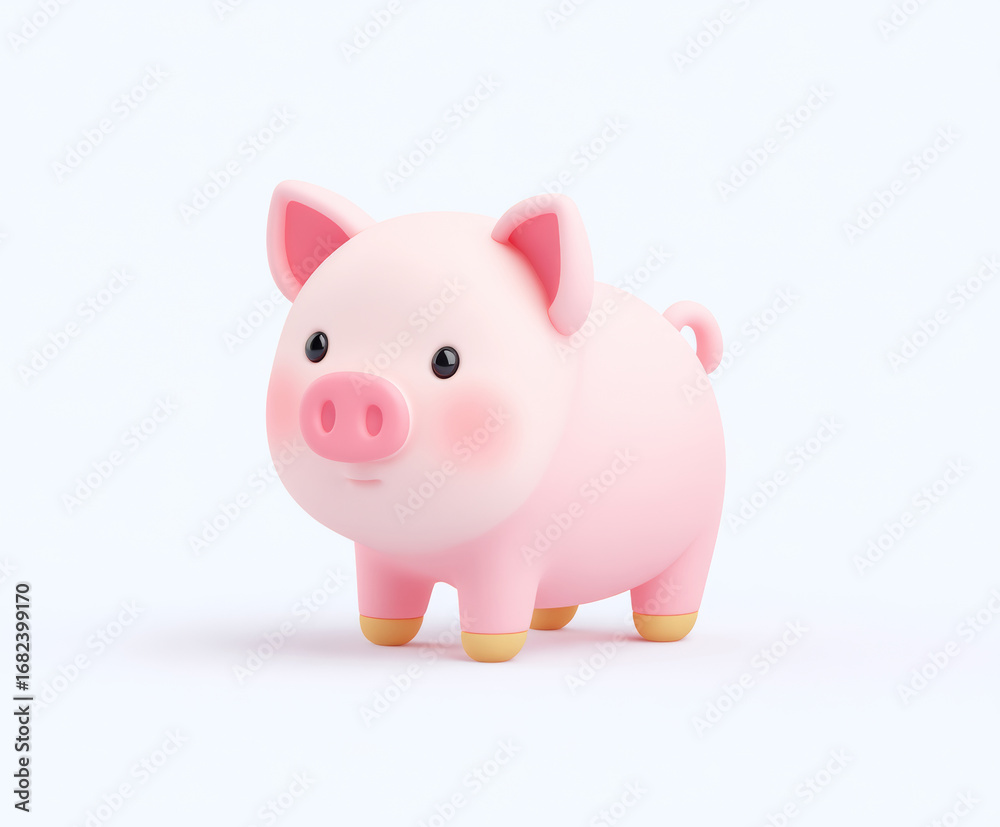 Obraz premium cute cartoon pig