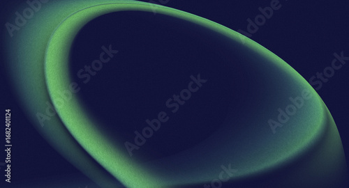 Canvastavla blue background with green circle in faded distressed vintage grunge texture des