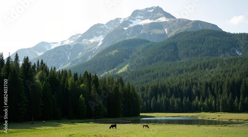 woman in the mountains