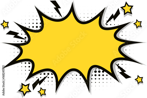 Comic Explosion with Star, Comic Explosion
