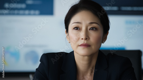 Japanese Businesswoman Comforts Stressed Colleague in Warm Office