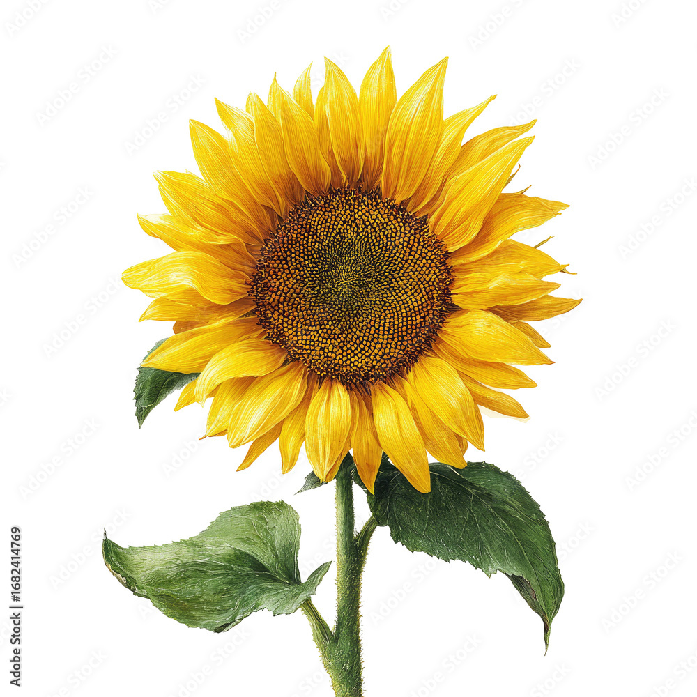 Fototapeta premium Vibrant sunflower in full bloom