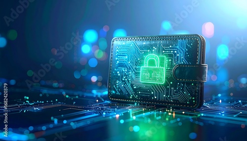 Digital wallet with security lock