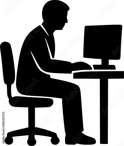 Dentist Silhouette Vector | Dental Clinic Doctor Outline | Medical Healthcare Design