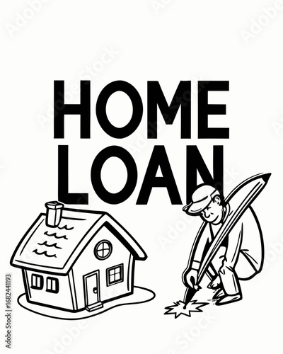 Home loan agreement signing house contract