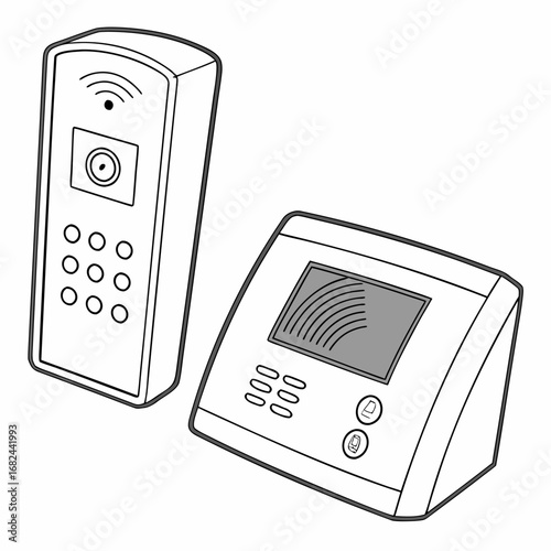 Intercom and keypad devices wireless camera