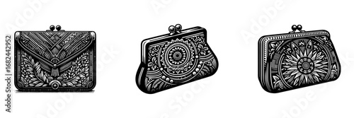 Modern Minimalist Bag Icon, Flat Silhouette of a Carrying Accessory Vector for Fashion Illustration Design