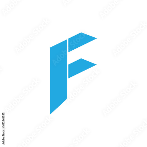 F letter logo monochrome design on black background.F letter design for business logo