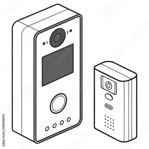 Smart doorbell camera and speaker smart home security