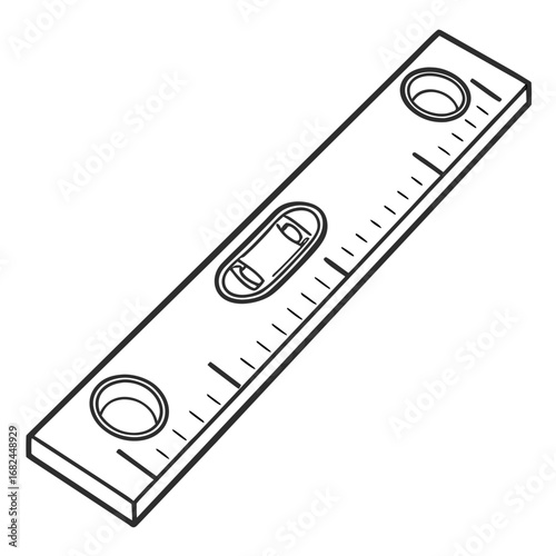 Spirit level tool with markings measuring tool construction