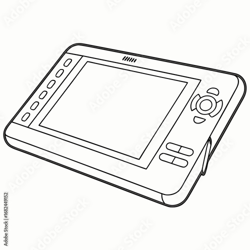 Stylized digital drawing tablet stylus graphics tablet
