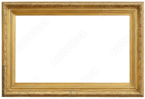Empty gold picture frame (1)
