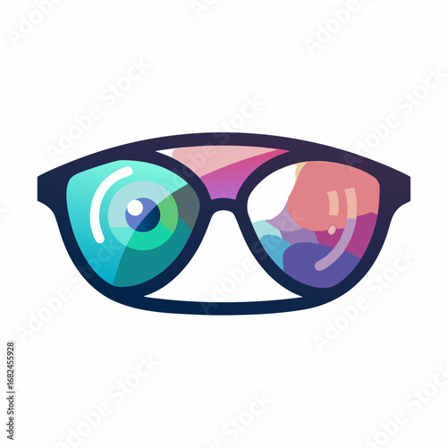 eye glasses vector illustration