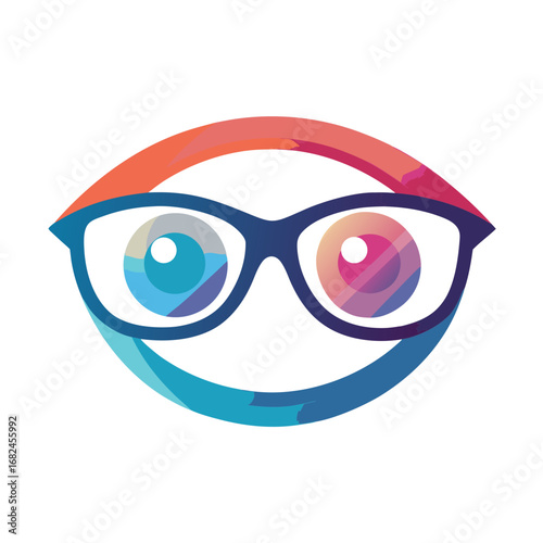 eye glasses vector illustration