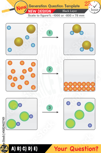 Focused on chemistry and chemical concepts, integrating numerical and verbal lessons with next-generation problems. Designed for high school and middle school, 2026 exam templates, for teacher, eps