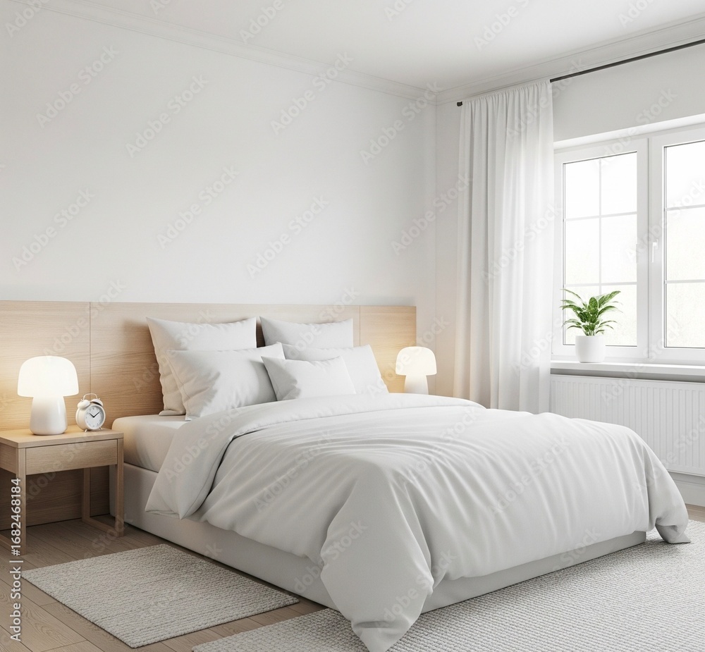 Fototapeta premium modern bedroom interior
