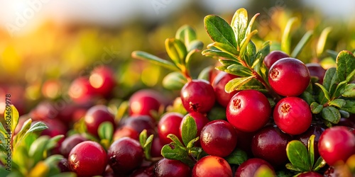 Wallpaper Mural Ripe cranberries on the vine Torontodigital.ca