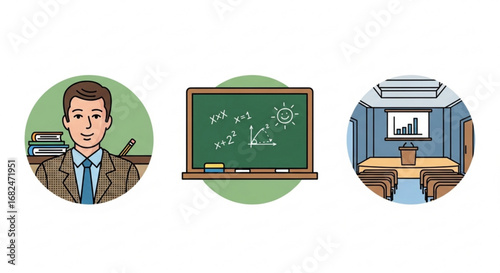Teacher classroom education learning teaching professor blackboard school college university lesson knowledge study