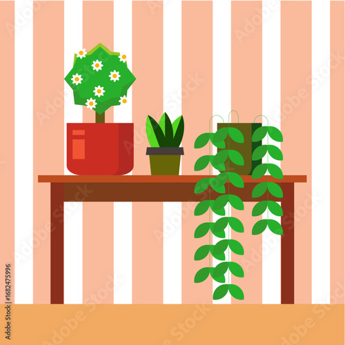 green house with a plant