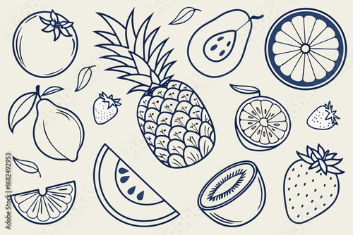 Doodle Set With Arrows And Hearts hand drawn sketch