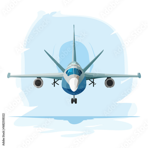 Futuristic Spy Plane with Multiple Missiles Icon - AI Generated