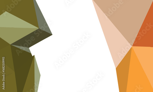 Abstract Geometric Shapes in Warm Earthy Tones Create a Modern Design Background