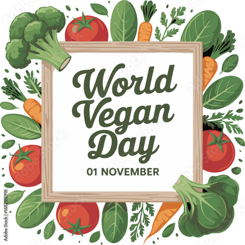 Celebrate world vegan day with a vibrant display of fresh vegetables