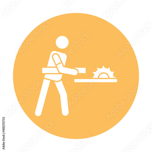 Craftsman vector Icon which can easily modify or edit