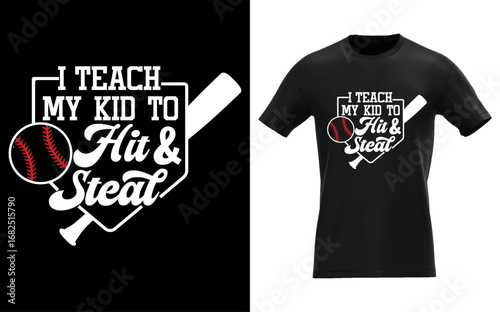 I teach my kid to hit and steal svg, Funny baseball mom svg, Baseball mama svg