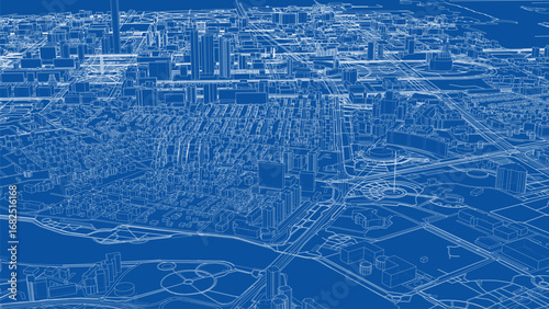 Detailed Urban Blueprint