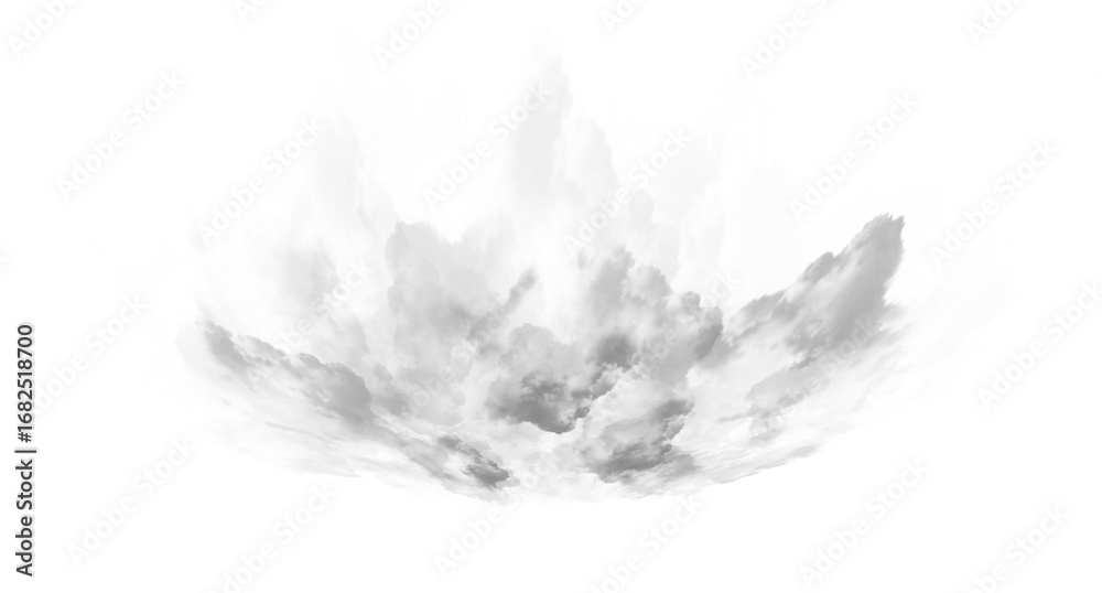 Obraz premium Isolated Explosion Cloud Transparent Texture