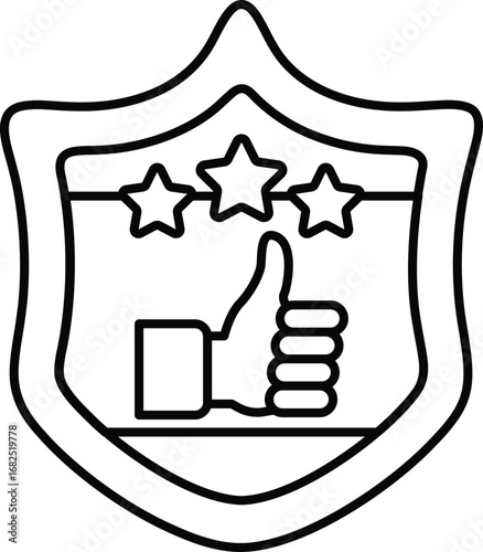 The image conveys a positive message of approval and recognition