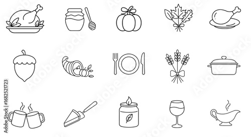 food icons set
