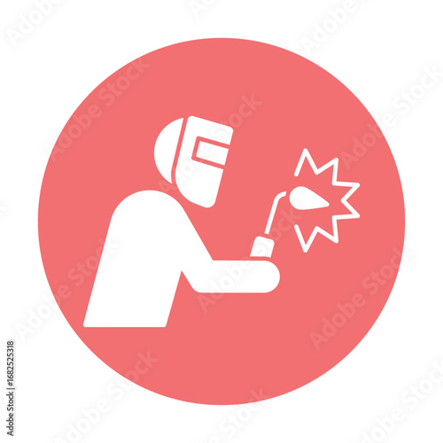 Industrial worker Vector Icon which can easily modify or edit