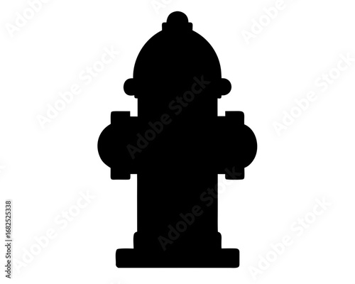 Fire hydrant silhouette vector illustration