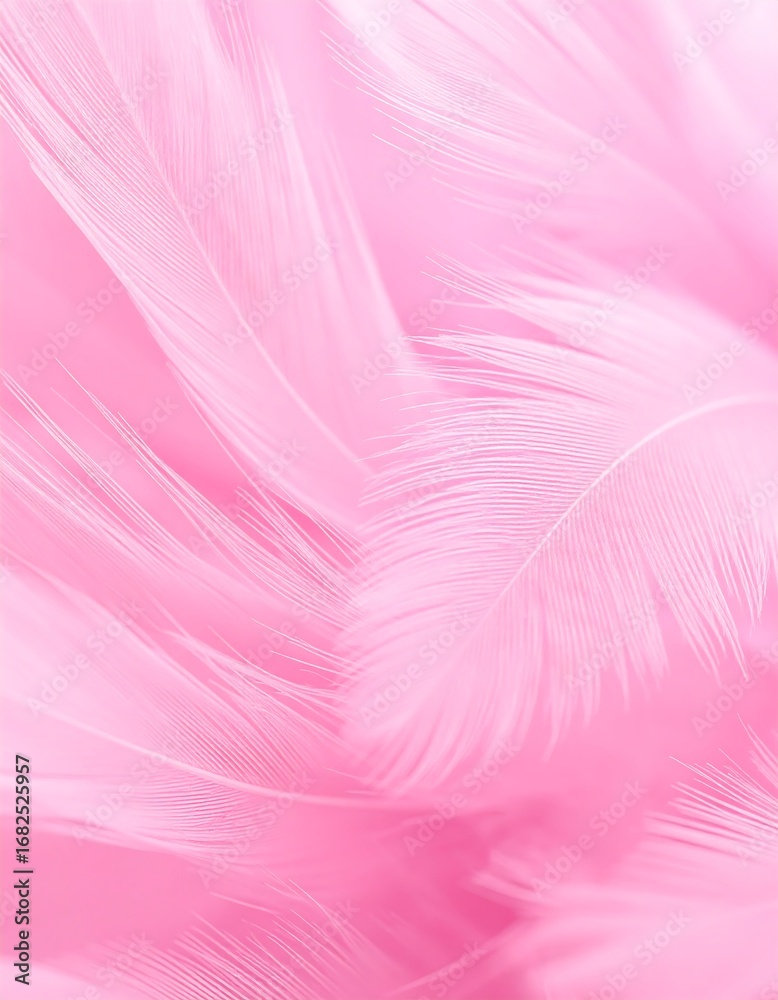 Obraz premium Soft pink feather texture background