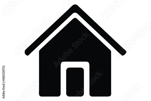 Colorful Flat Design House Icon