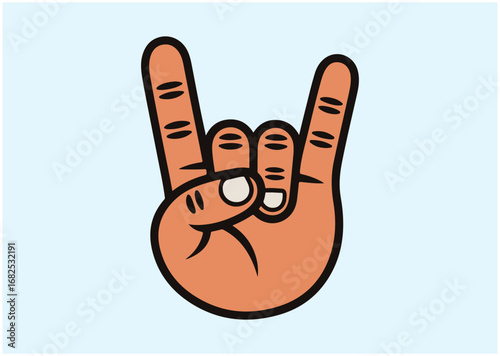 Rock gesture Icon, Rock gesture vector