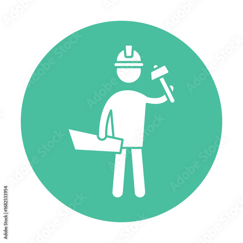 Handyman Vector Icon which can easily modify or edit