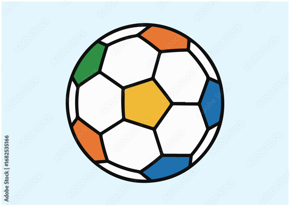 Fototapeta premium Soccer Football ball Icon, Soccer Football ball vector