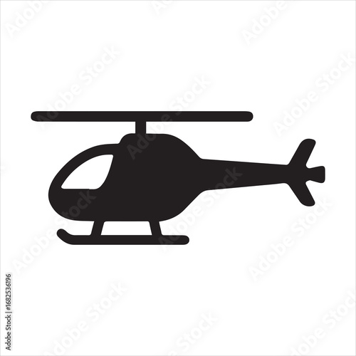 helicopter vector icon