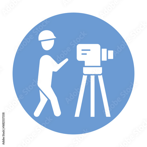  land surveying Vector Icon which can easily modify or edit