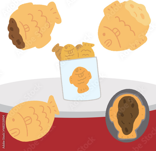 a fish-shaped bun